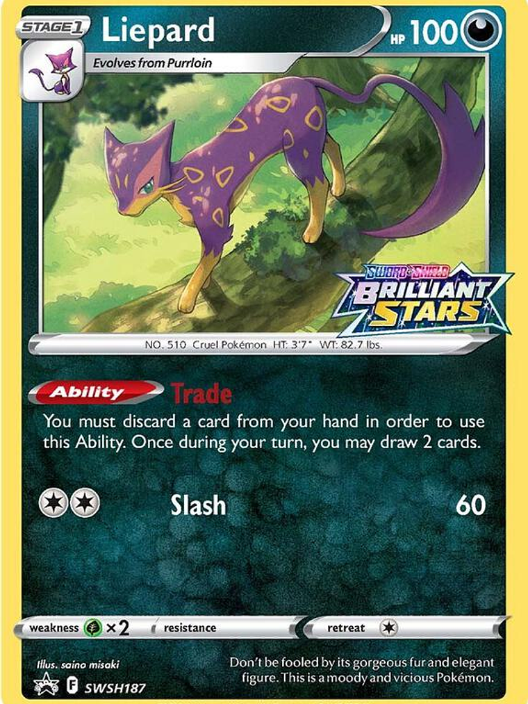 Liepard - SWSH187 #SWSH187 1