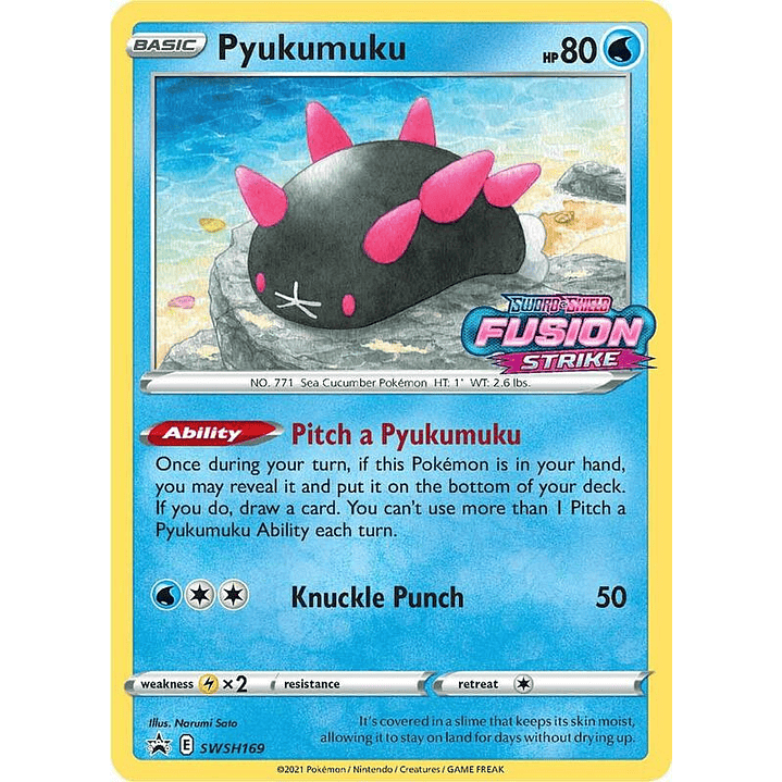 Pyukumuku - SWSH169 (Prerelease) #SWSH169 1
