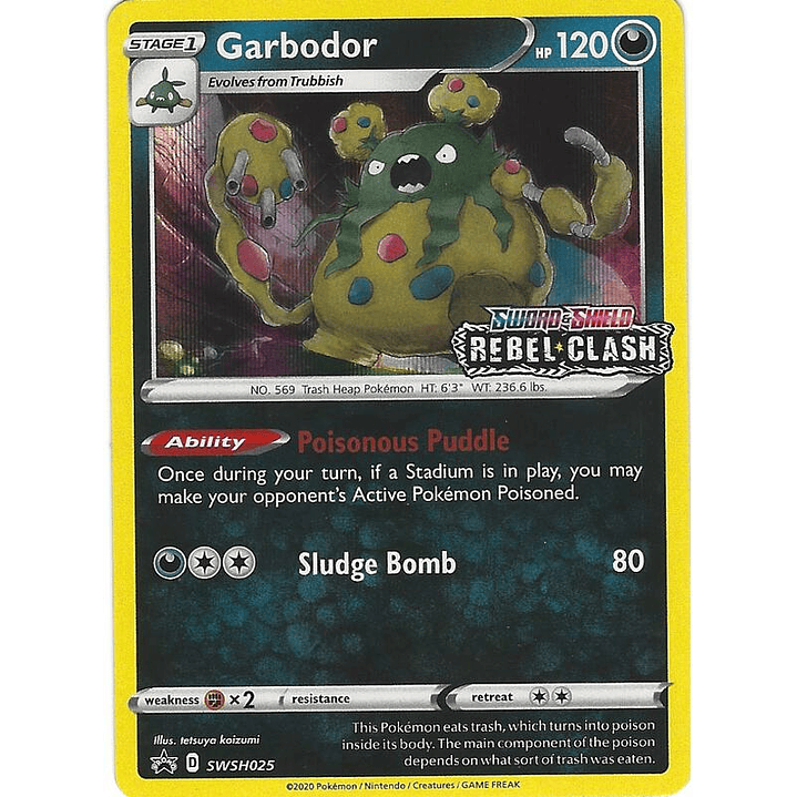Garbodor - SWSH025 (Prerelease) #SWSH025 1