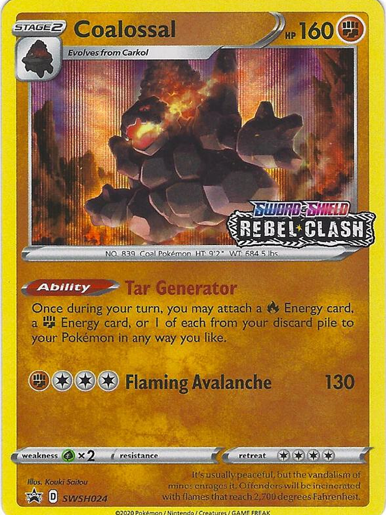 Coalossal - SWSH024 (Prerelease) #SWSH024 1