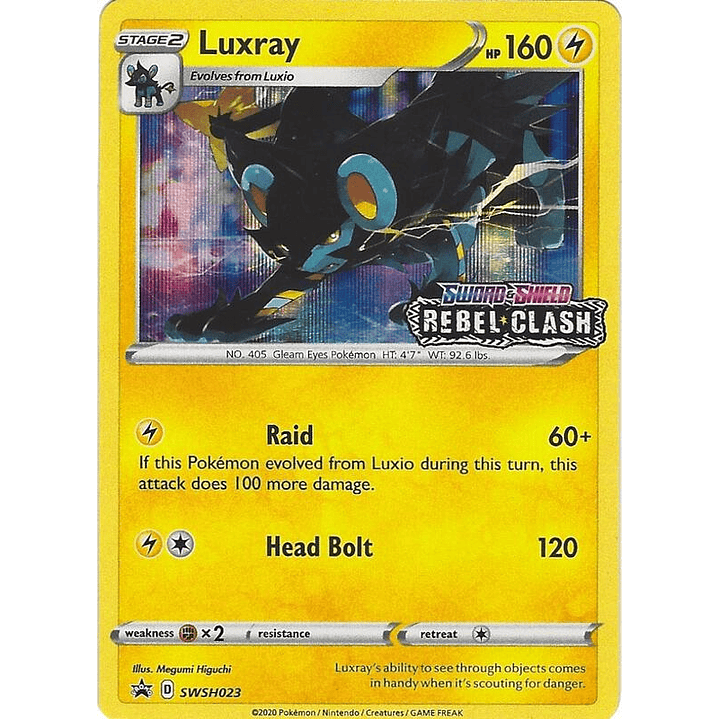 Luxray - SWSH023 (Prerelease) #SWSH023 1