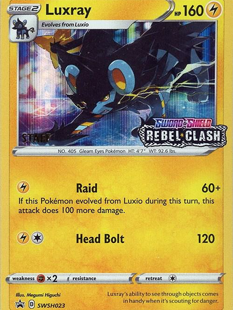 Luxray - SWSH023 (Prerelease) [Staff] #SWSH023 1
