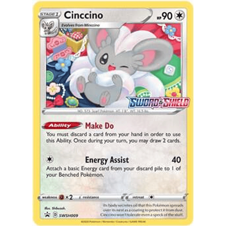 Cinccino - SWSH009 (Prerelease) #SWSH009 1