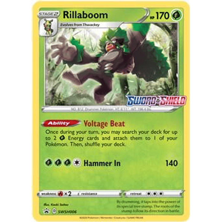 Rillaboom - SWSH006 (Prerelease) #SWSH006 1