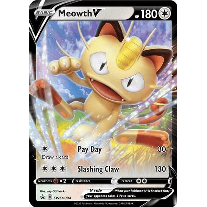 Meowth V - SWSH004 #SWSH004 1