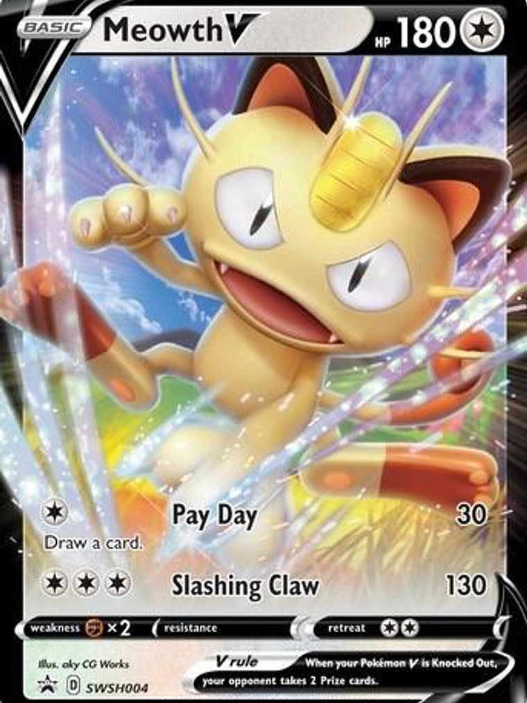 Meowth V - SWSH004 #SWSH004 1