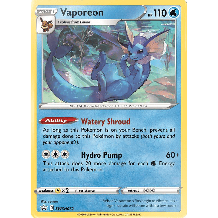 Vaporeon - SWSH072 #SWSH072 1