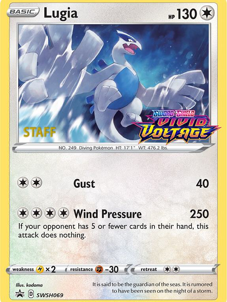 Lugia - SWSH069 (Prerelease) [Staff] #SWSH069 1