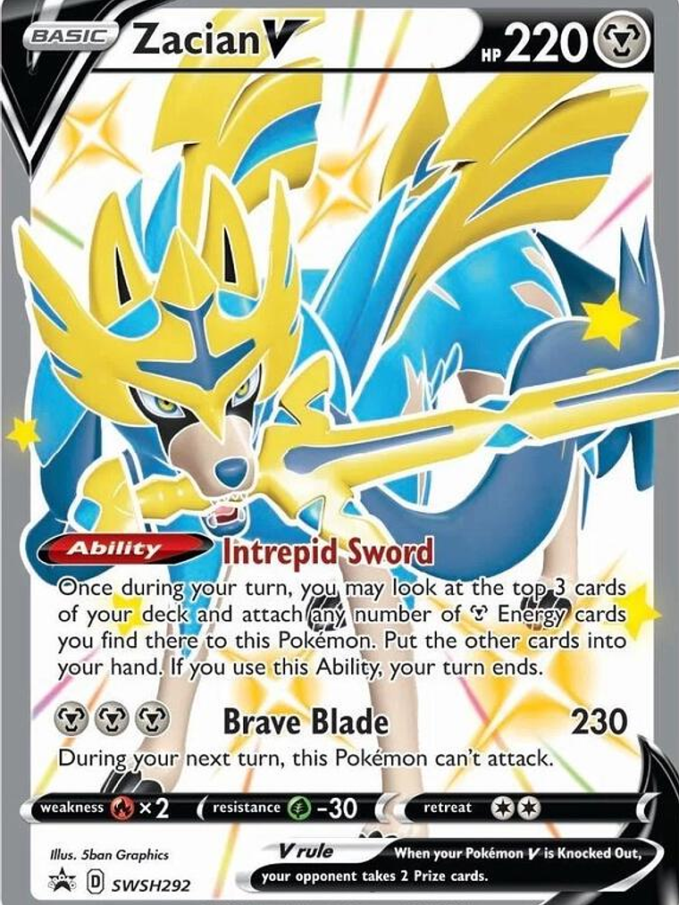 Zacian V (Shiny) - SWSH292 #SWSH292 1