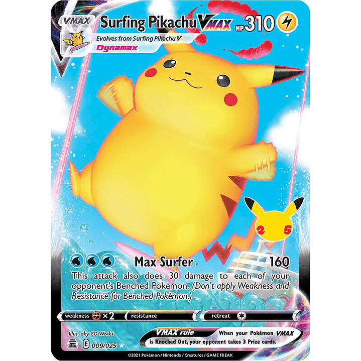 Surfing Pikachu VMAX #009 1