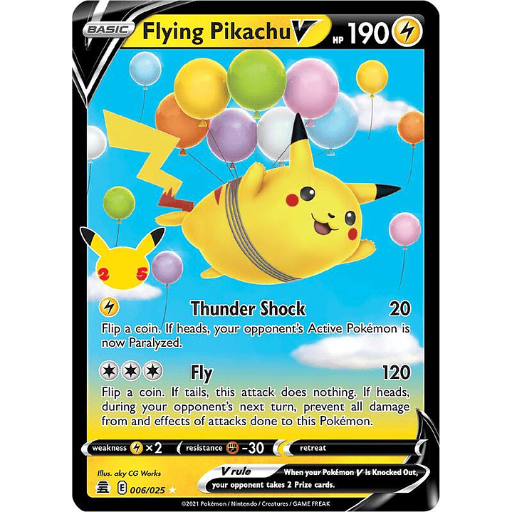 Flying Pikachu V #006 1