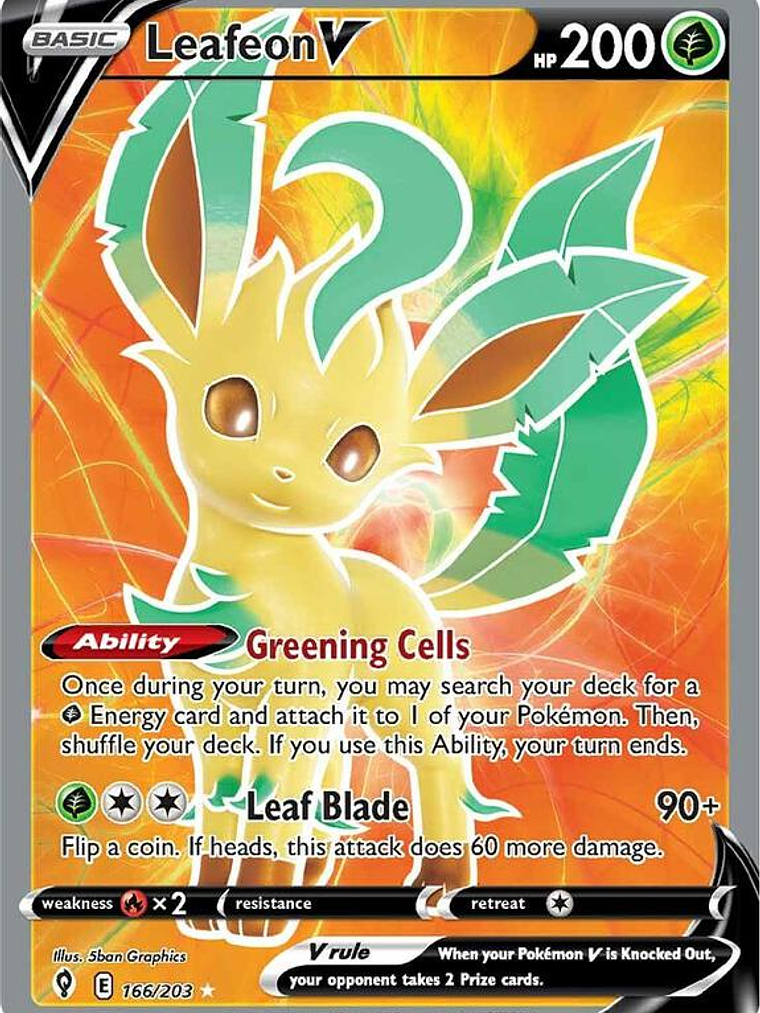 Leafeon V #166 1