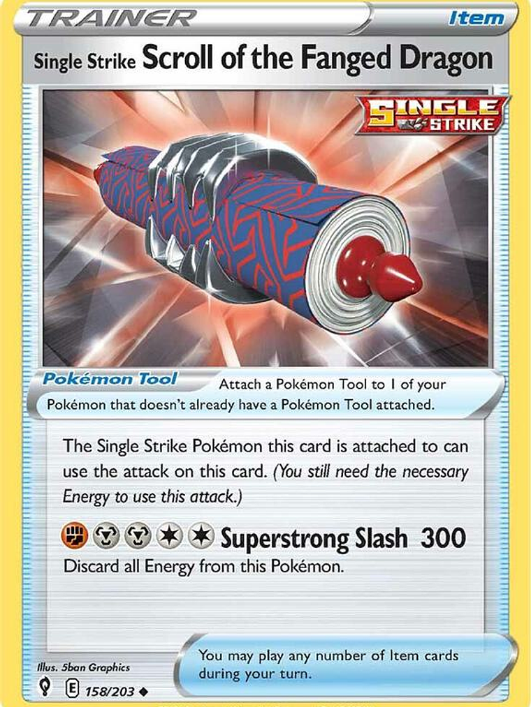 Single Strike Scroll of the Fanged Dragon #158 1