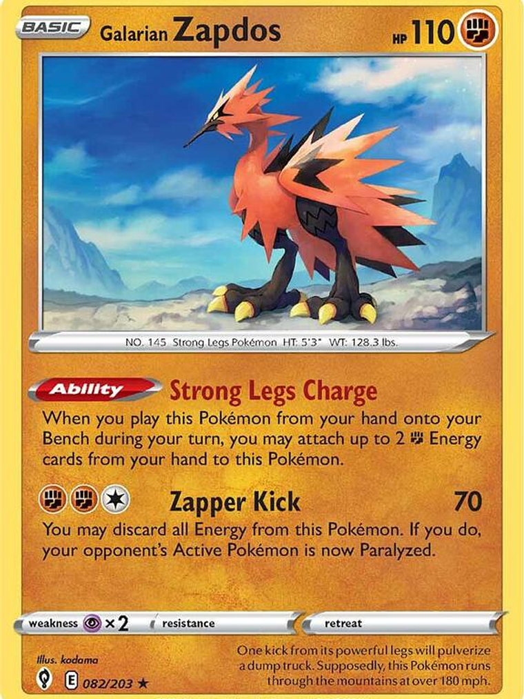 Galarian Zapdos #082 1