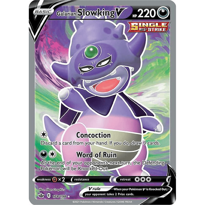 Galarian Slowking V #178 1