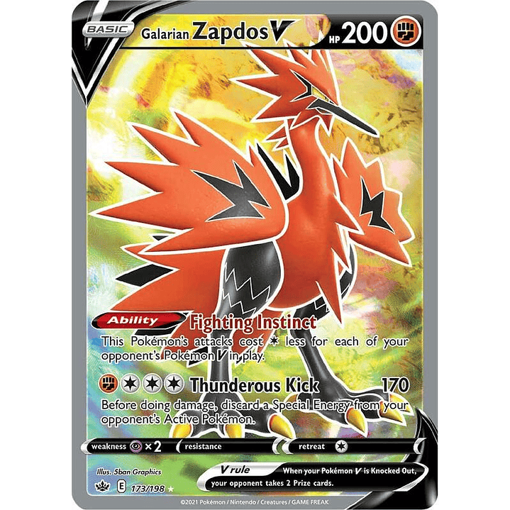 Galarian Zapdos V #173 1