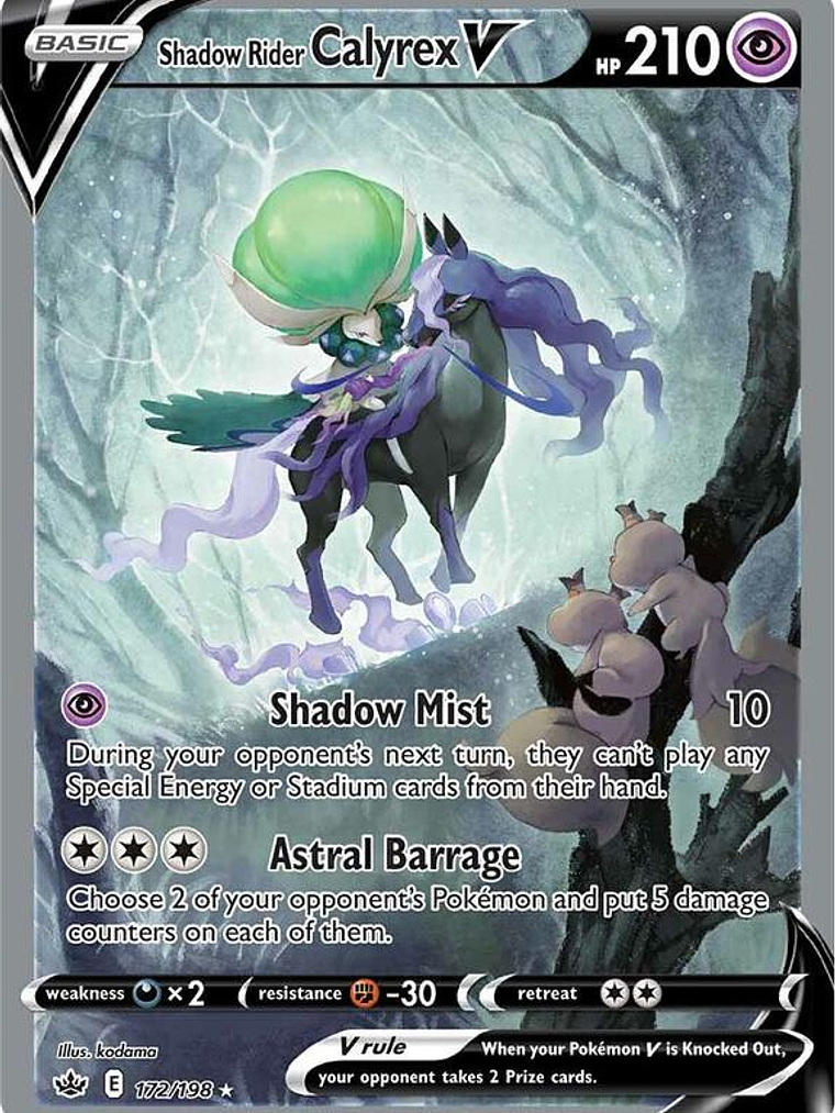 Shadow Rider Calyrex V #172 1