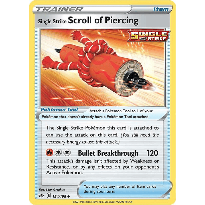 Single Strike Scroll of Piercing #154 1