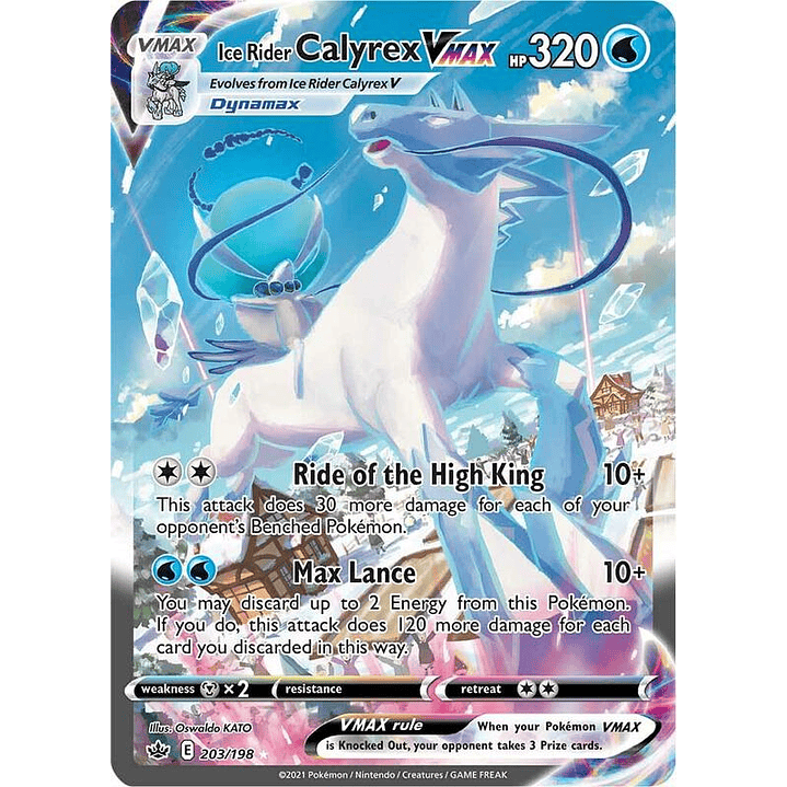 Ice Rider Calyrex VMAX #203 1