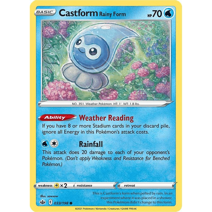 Castform Rainy Form #033 1