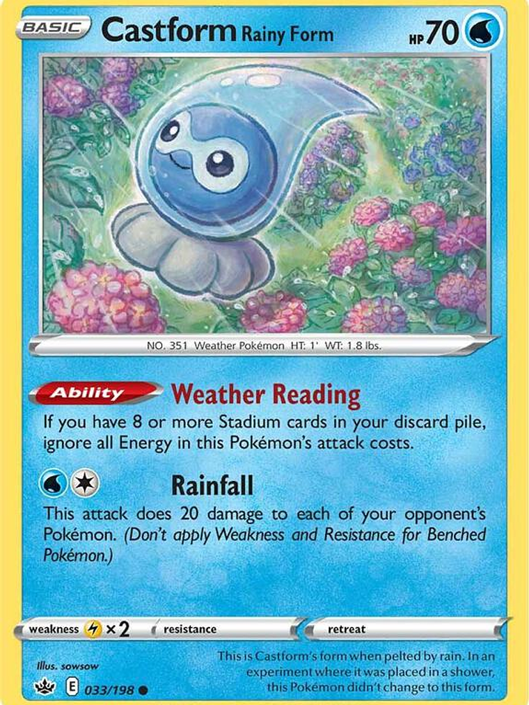 Castform Rainy Form #033 1