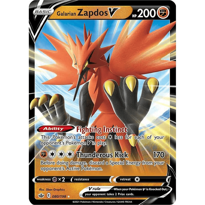 Galarian Zapdos V #080 1