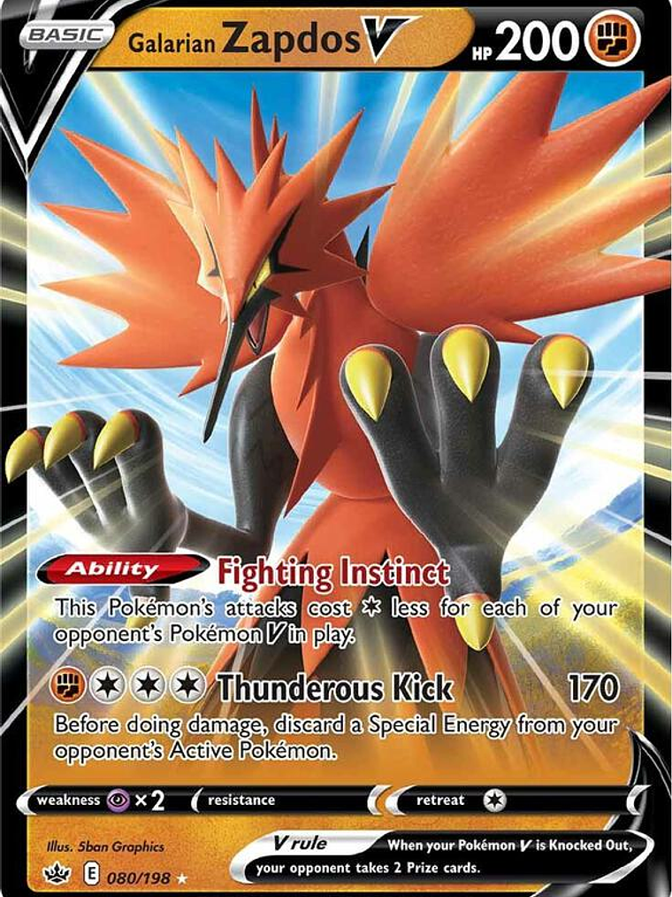 Galarian Zapdos V #080 1