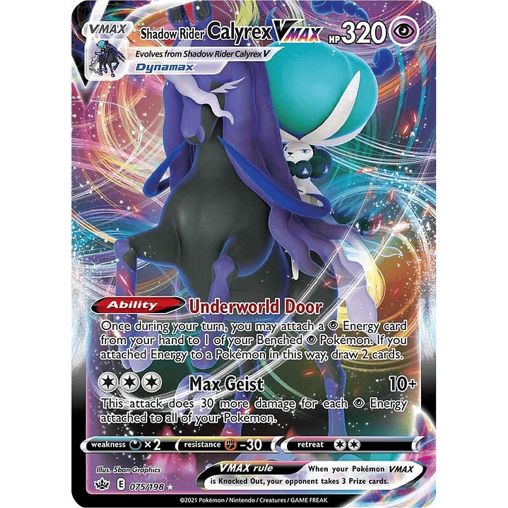 Shadow Rider Calyrex VMAX #075 1