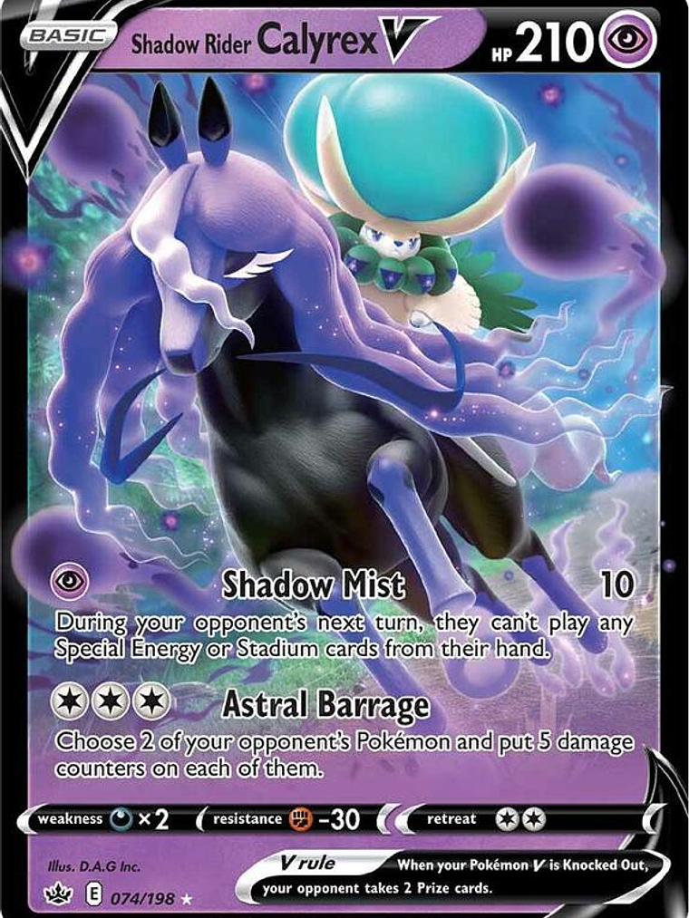 Shadow Rider Calyrex V #074 1