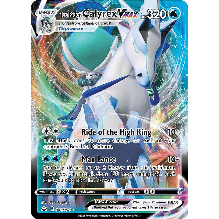 Ice Rider Calyrex VMAX #046 1