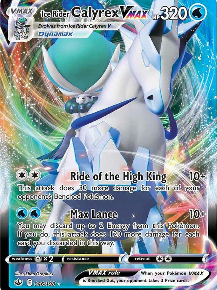 Ice Rider Calyrex VMAX #046 1