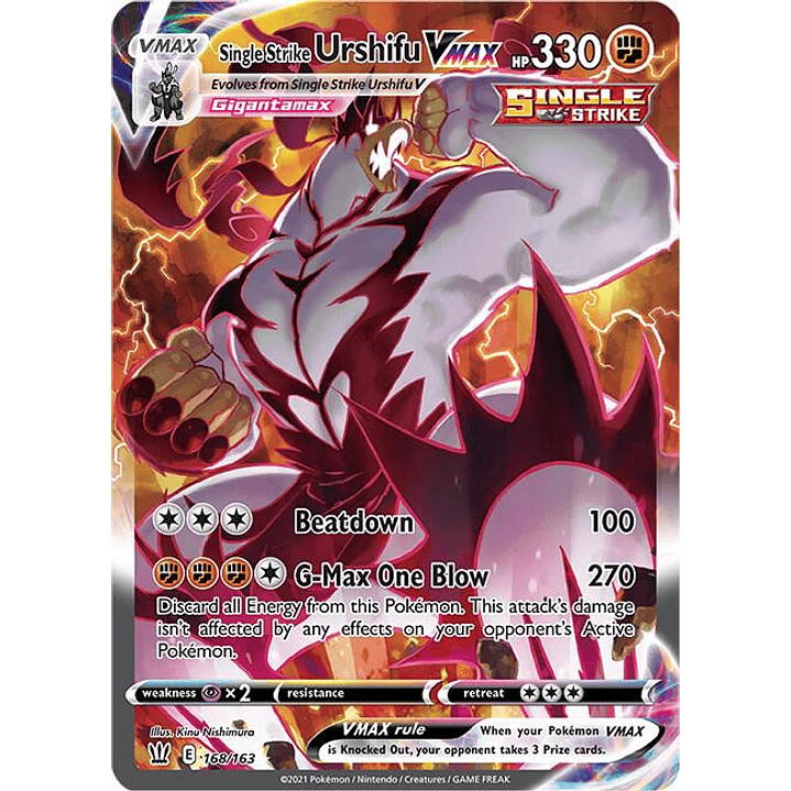 Single Strike Urshifu VMAX #168 1