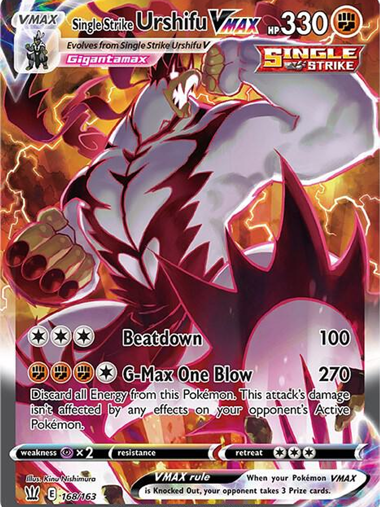 Single Strike Urshifu VMAX #168 1