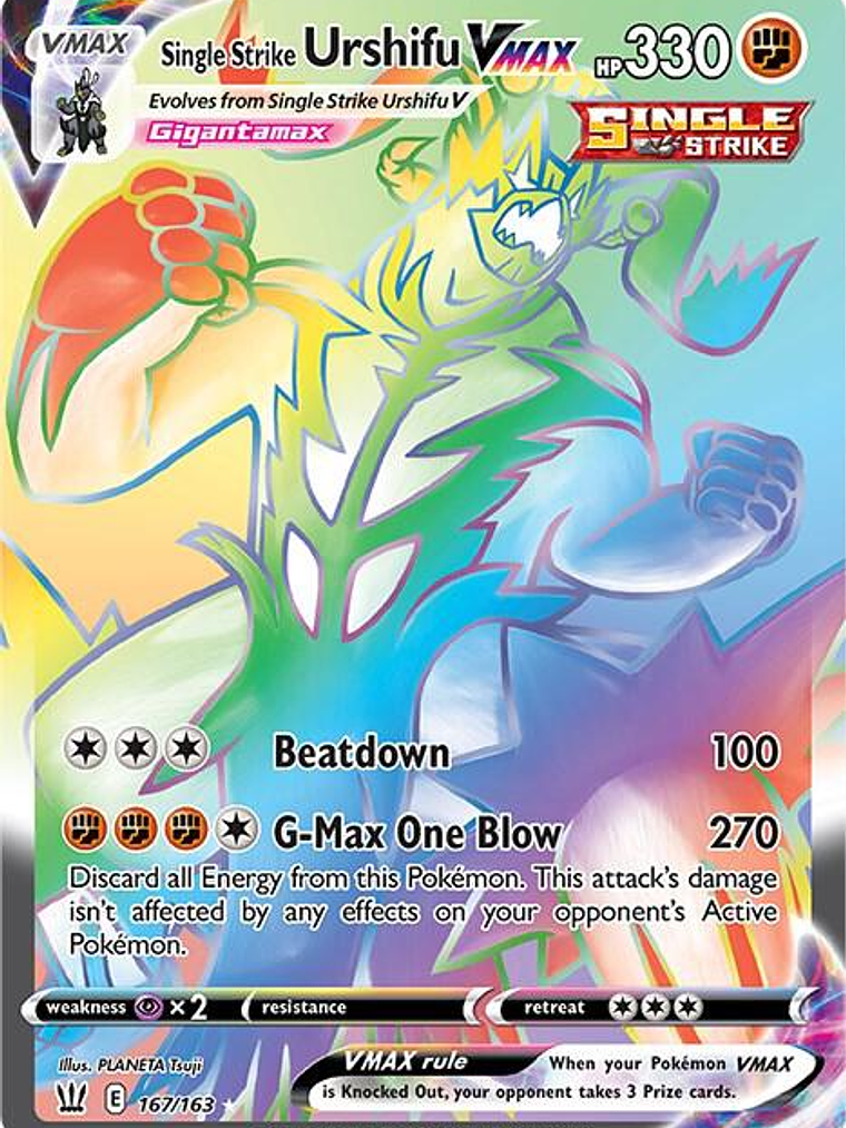 Single Strike Urshifu VMAX #167 1