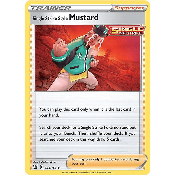 Single Strike Style Mustard #134 1