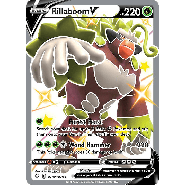 Rillaboom V #SV105 1