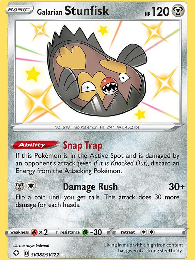 Galarian Stunfisk #SV088 1