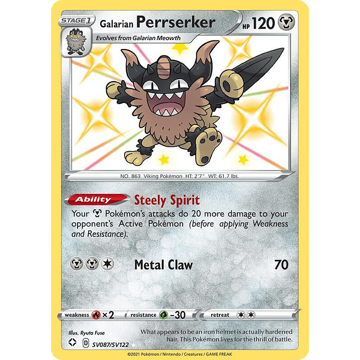 Galarian Perrserker #SV087 1