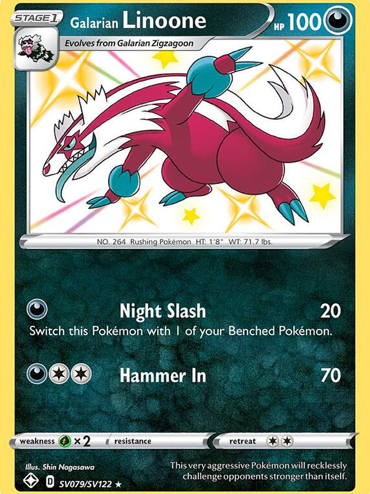 Galarian Linoone #SV079 1