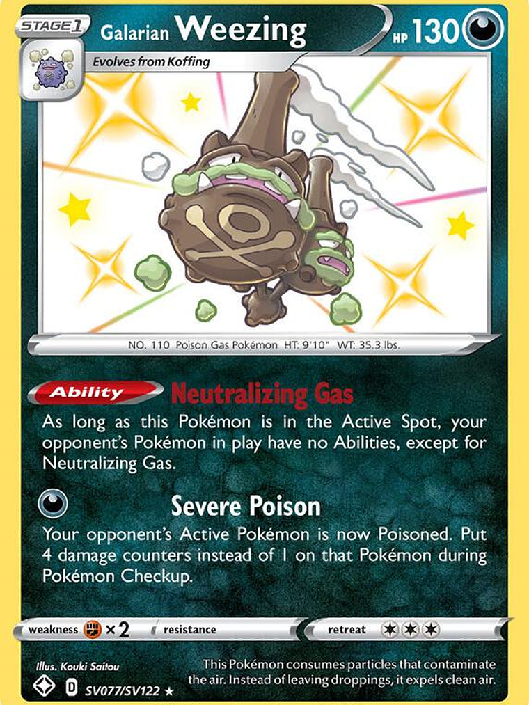 Galarian Weezing #SV077 1