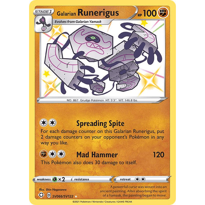 Galarian Runerigus #SV066 1