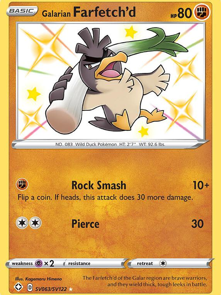 Galarian Farfetch'd #SV063 1
