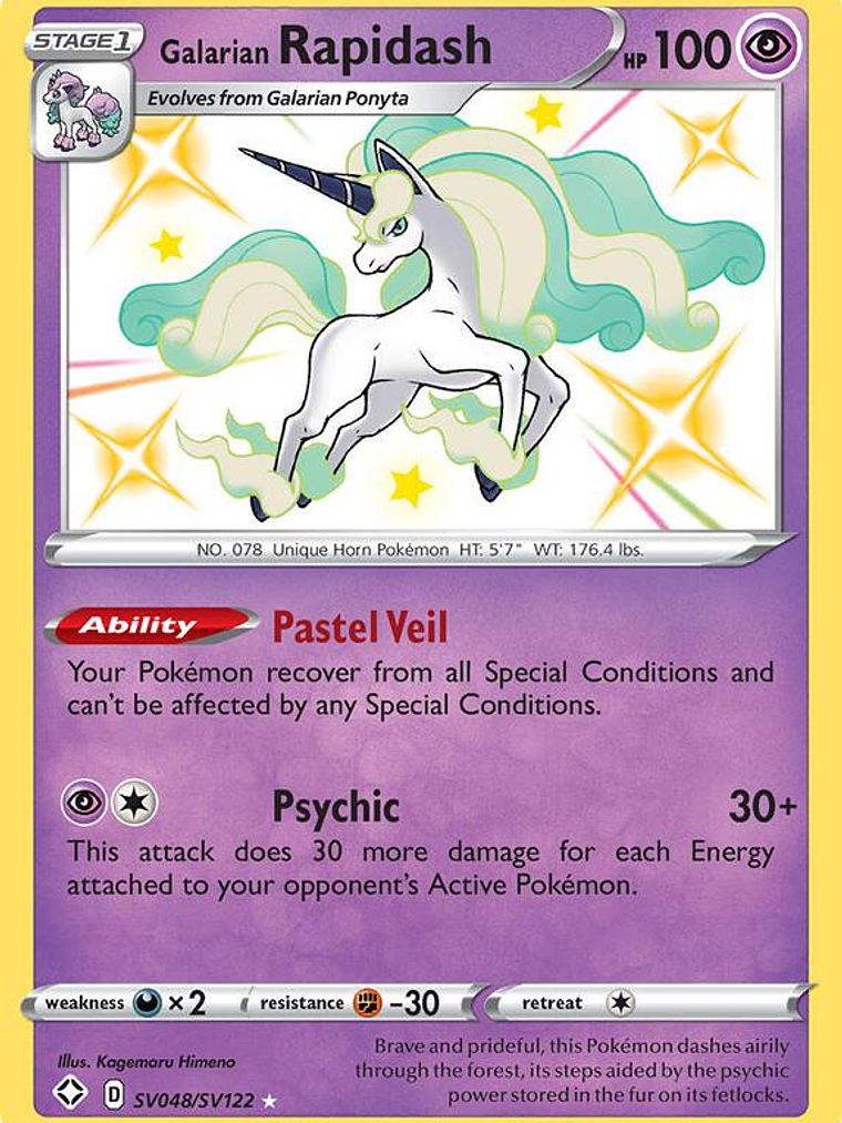 Galarian Rapidash #SV048 1
