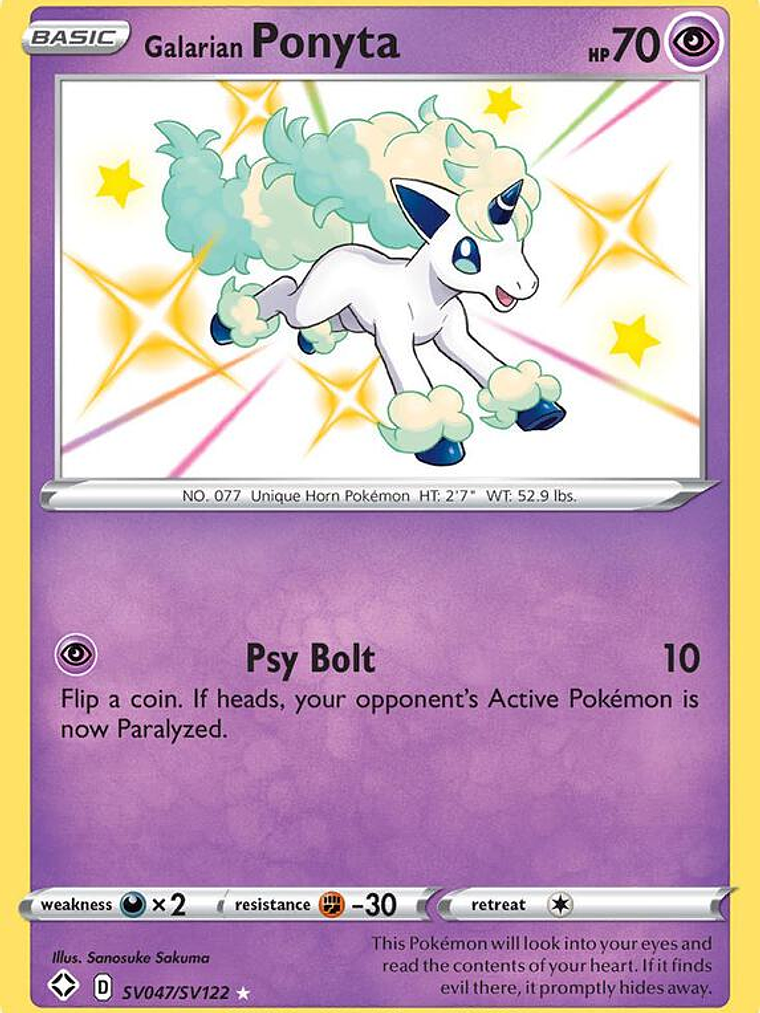 Galarian Ponyta #SV047 1