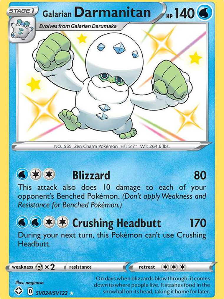 Galarian Darmanitan #SV024 1