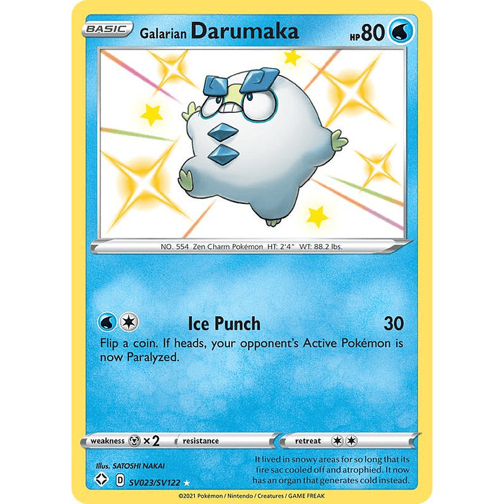 Galarian Darumaka #SV023 1
