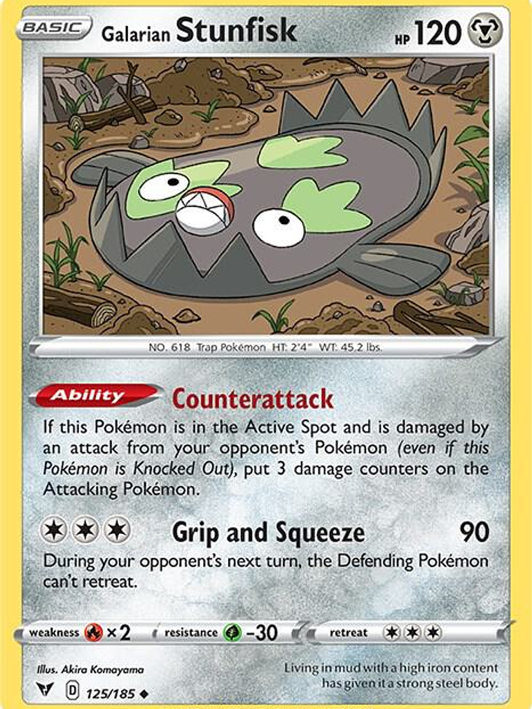 Galarian Stunfisk #125 1