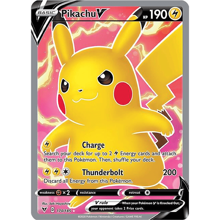 Pikachu V #170 1