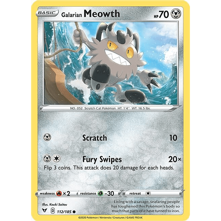 Galarian Meowth #112 1