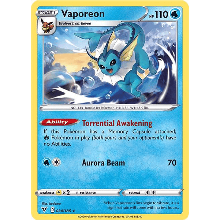 Vaporeon #030 1